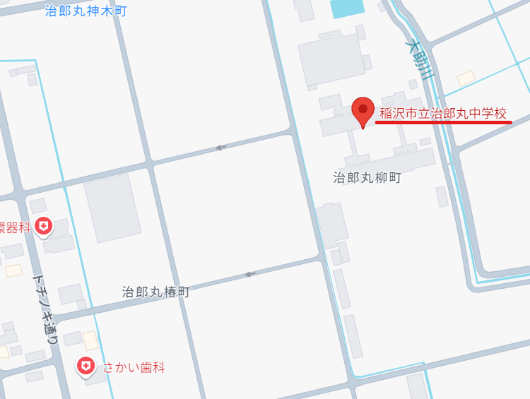 治郎丸中学校の地図